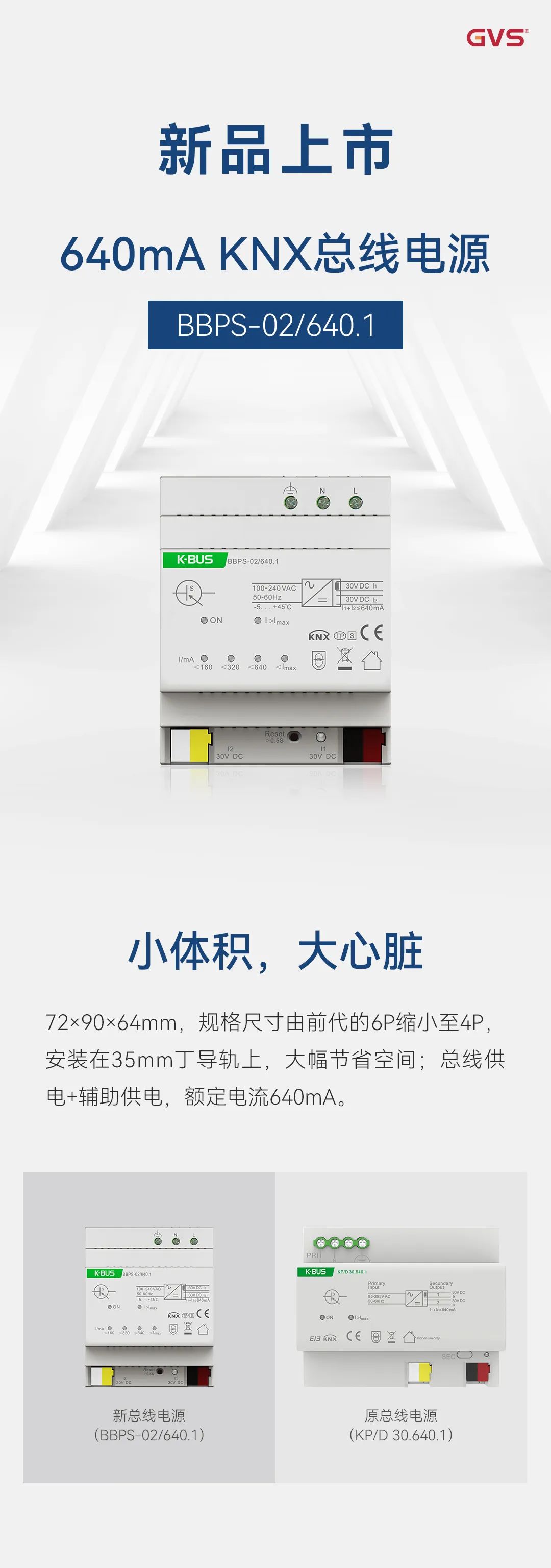 GVS新品一代KNX總線(xiàn)電源